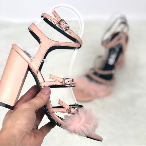 Sol Sana Shoes - SOL SANA Nico Faux Fur Heel